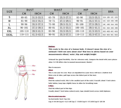 New Bikini Set Female Ruffle Swimwear Women Print Floral Push Up Swimsuit Bathing Suit Flounce Bikini Set Women Side Bandage Two Piece Swimsuit Beachwear