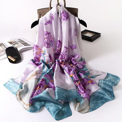 New Brand Designer Luxury  Winter Long Silk Scarf Shawls Wraps Print Cotton Scarf Stylish Head Wraps Scarves Hijabs Neck Scarves Lady Hijab For Female