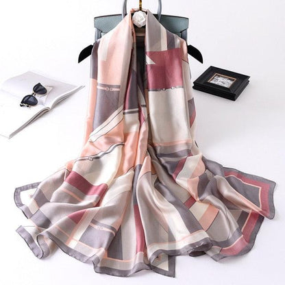 New Brand Designer Luxury  Winter Long Silk Scarf Shawls Wraps Print Cotton Scarf Stylish Head Wraps Scarves Hijabs Neck Scarves Lady Hijab For Female