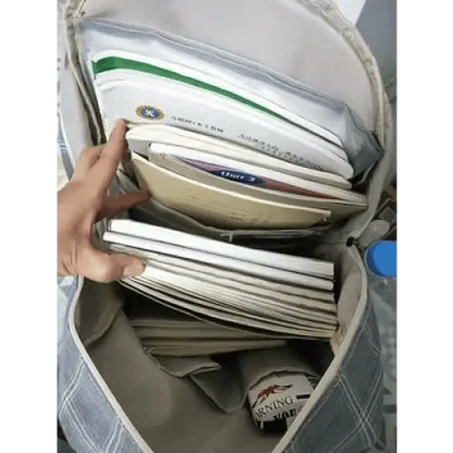 New Casual School Bag For Women And Girls Stylish Backpack Striped Book Packbags for Teenage