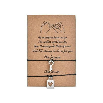 New Charm Bracelet For Friendship Couples 2pcs/set Volcanic Stone Bracelet Bead Bangles Natural Stone Bracelets Set Friendship Hand Woven Braided Stretch String Adjustable For Couples