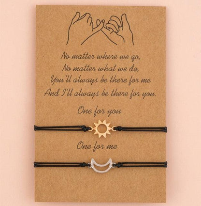 New Charm Bracelet For Friendship Couples 2pcs/set Volcanic Stone Bracelet Bead Bangles Natural Stone Bracelets Set Friendship Hand Woven Braided Stretch String Adjustable For Couples