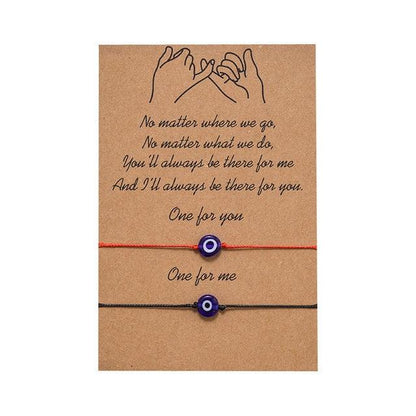 New Charm Bracelet For Friendship Couples 2pcs/set Volcanic Stone Bracelet Bead Bangles Natural Stone Bracelets Set Friendship Hand Woven Braided Stretch String Adjustable For Couples