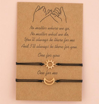 New Charm Bracelet For Friendship Couples 2pcs/set Volcanic Stone Bracelet Bead Bangles Natural Stone Bracelets Set Friendship Hand Woven Braided Stretch String Adjustable For Couples