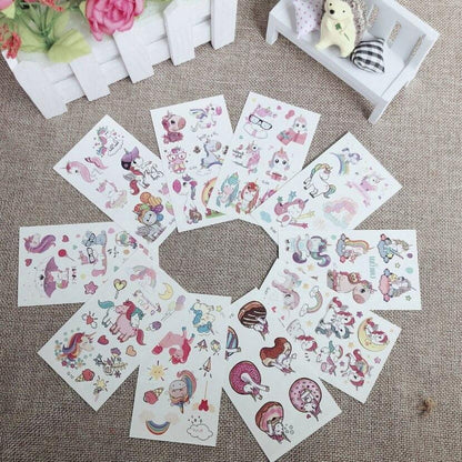 New Children's Sticker Animals Pattern Tattoo Bear Lion Rainbow Luxury Colorful Children Sets