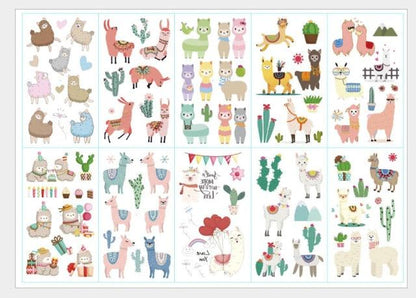 New Children's Sticker Animals Pattern Tattoo Bear Lion Rainbow Luxury Colorful Children Sets
