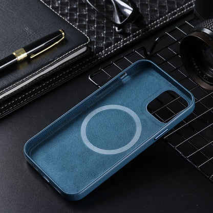 New Colorful Leather For iPhone 14 13 Pro Max Mini Magnet Case Cover Wireless Charging Drop Protect Covers Shockproof Slim Back Cover Leather Case For iPhone Slim and Aesthetic iPhone 14 case