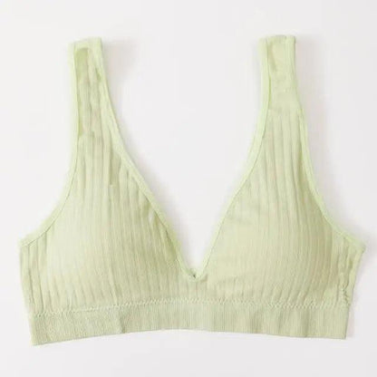 New Comfortable Seamless Sports Bras For Women And Girls Top Female Brassiere Deep V Sexy Women's Underwear Backless