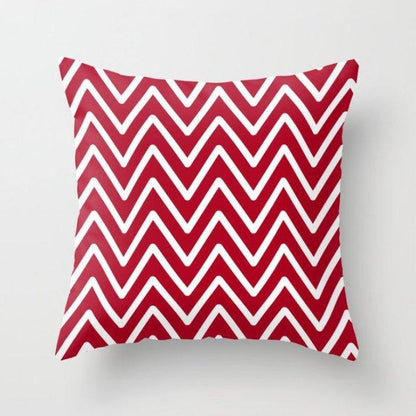 New Creative Red Cushion Case Hot Modern Home Outdoor Decorative Geometry Square Pillow Case Decorative Pillows Case Sofa Couch Seat Polyester Pillows Covers 45x45CM