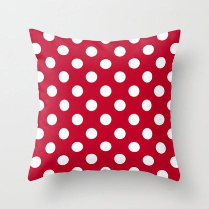 New Creative Red Cushion Case Hot Modern Home Outdoor Decorative Geometry Square Pillow Case Decorative Pillows Case Sofa Couch Seat Polyester Pillows Covers 45x45CM