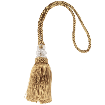 New Crystal Beaded Tassel Curtain Tieback Decorative Curtain Tie Home Decor Cord for Curtains Buckle Rope Room Accessories European Style High-Grade Curtains Tieback Rope Tassel Holdbacks 50cm