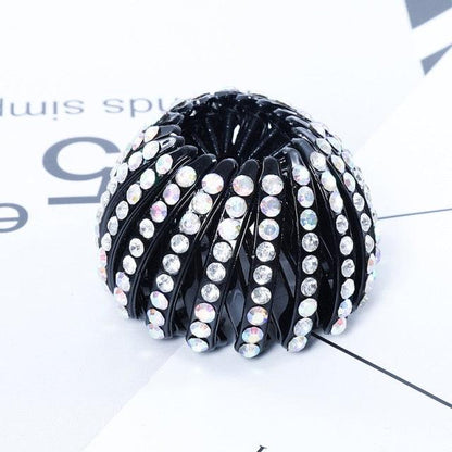New Crystal Bird Nest Ponytail Holder Fair Crab Claw Clip Hairpin Rhinestone for Women Girls Accessories Barrettes Headwear Gorgeous Hair Accessories For Women