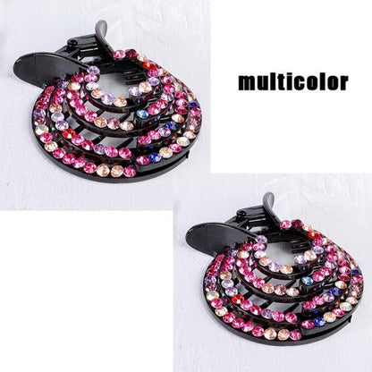 New Crystal Bird Nest Ponytail Holder Fair Crab Claw Clip Hairpin Rhinestone for Women Girls Accessories Barrettes Headwear Gorgeous Hair Accessories For Women