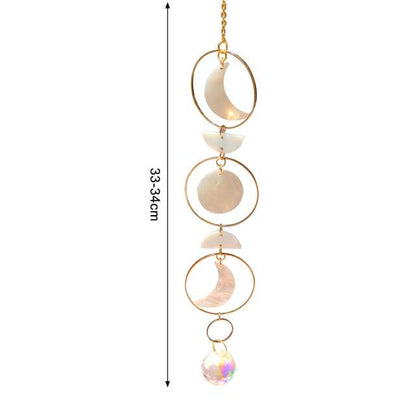New Crystal Guardian Angel Wing  Sun-catcher Car Charm For Rear View Mirror Clear Window Rainbow Maker Collection With Crystal Wind Chimes For Home Garden Hanging Decoration Photography Prop