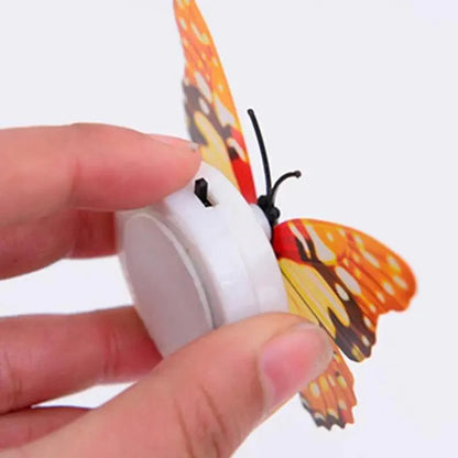 New Dazzling Colorful Luminous Butterfly LED Night Light Wedding Decorative Lamp Stickers Children Small Gifts TOYS game Battery Operated