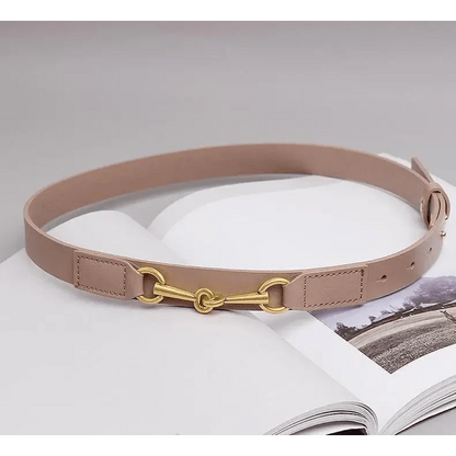 Simple Black Plain Leather Belt For Women Classic Thin Skinny Waistbands Casual Women Dress Belts