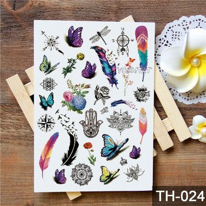 New Different Animals Waterproof Temporary Sticker Tattoo Cute Little Colorful Children Tattoos