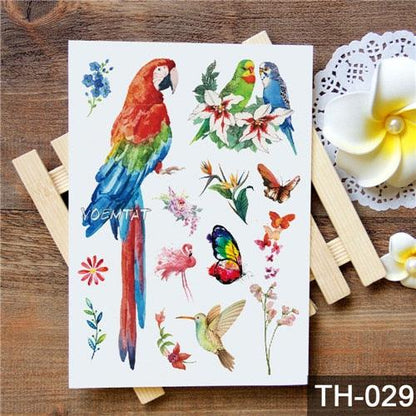 New Different Animals Waterproof Temporary Sticker Tattoo Cute Little Colorful Children Tattoos