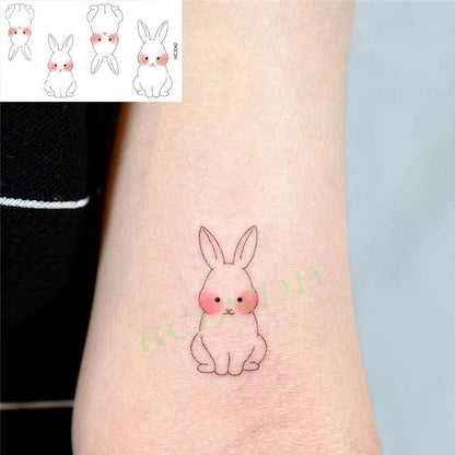 New Different Waterproof Temporary Tattoo Cute Fox Dog Luxury Animal Stickers Tattoo Colorful Modern Design For Adults Kids