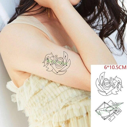 New Different Waterproof Temporary Tattoo Cute Fox Dog Luxury Animal Stickers Tattoo Colorful Modern Design For Adults Kids