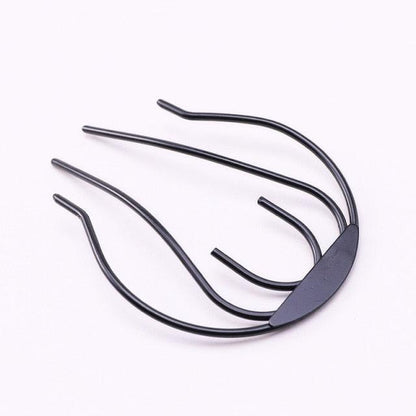 New Double Root Hair Hoop Head Band Adjustable Hair Clips Women Hoop Elastic Rubber Bands Ring Hair Styling Tools Hair Braider For Women Hair Styling