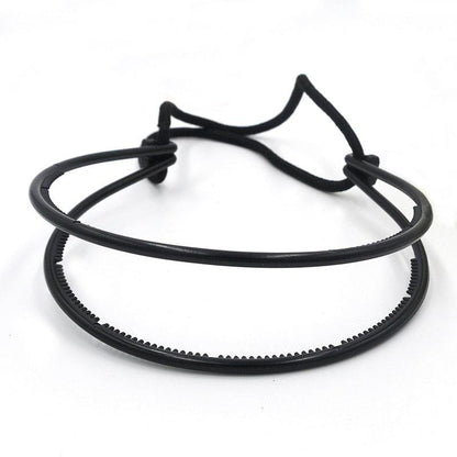 New Double Root Hair Hoop Head Band Adjustable Hair Clips Women Hoop Elastic Rubber Bands Ring Hair Styling Tools Hair Braider For Women Hair Styling