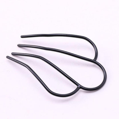 New Double Root Hair Hoop Head Band Adjustable Hair Clips Women Hoop Elastic Rubber Bands Ring Hair Styling Tools Hair Braider For Women Hair Styling