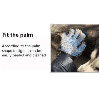 New Efficient Pet Grooming Cleaning Gentle Brush Gloves Pet Hair Remover Gloves
