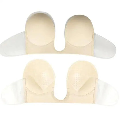 New Elegance Invisible Push Up Bra Strapless Bras Dress Wedding Party Sticky Self-adhesive Silicone Brassiere Breathable Deep U Bra Underwear