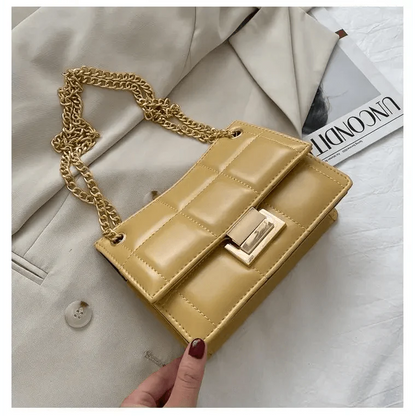 New Fancy Chain Strap Shoulder Bags for Women Summer Fashion Crossbody Bags PU Leather Lady Purses and Handbags
