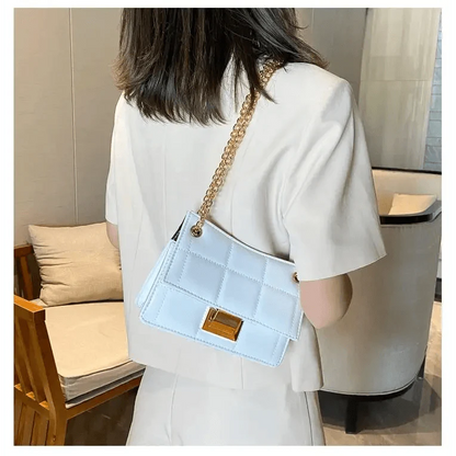 New Fancy Chain Strap Shoulder Bags for Women Summer Fashion Crossbody Bags PU Leather Lady Purses and Handbags