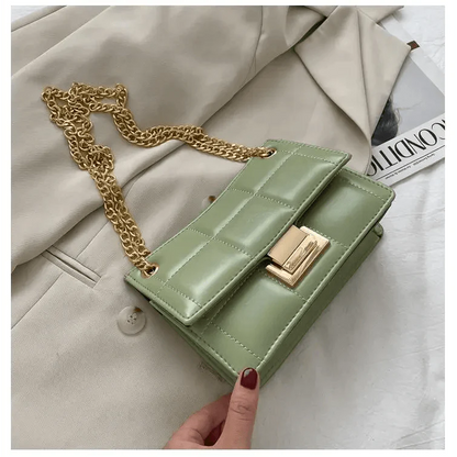 New Fancy Chain Strap Shoulder Bags for Women Summer Fashion Crossbody Bags PU Leather Lady Purses and Handbags