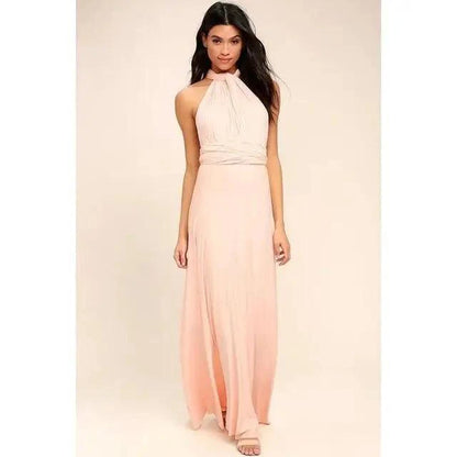 New Fashion Boho Women Multiway Wrap Convertible Maxi Club Red Dress Bandage Long Dress Party Dresses For Women