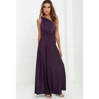 New Fashion Boho Women Multiway Wrap Convertible Maxi Club Red Dress Bandage Long Dress Party Dresses For Women
