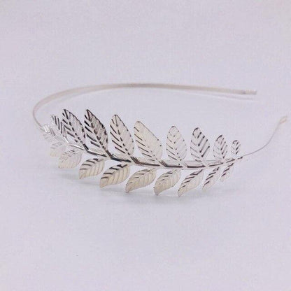 New Fashion Bride beautiful simple generous metal Leaves leaf crown hair band headband Women girls hair Accessories Headdress For Weddings