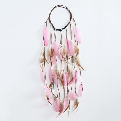 New Fashion Feather Rope Crown Hair Band Boho White Elastic Festival Headband for Women Fashion Female Gorgeous Hair Accessories For Women