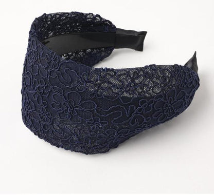 New Fashion Gradient Wide-sided Lace Simple Breathable Toothed Non-slip Headband for Women Girl Hair Accessories Headwear Gorgeous Hair Accessories For Women