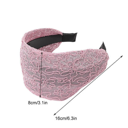New Fashion Gradient Wide-sided Lace Simple Breathable Toothed Non-slip Headband for Women Girl Hair Accessories Headwear Gorgeous Hair Accessories For Women
