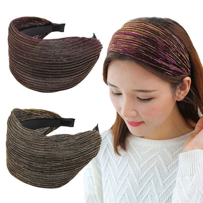 New Fashion Gradient Wide-sided Lace Simple Breathable Toothed Non-slip Headband for Women Girl Hair Accessories Headwear Gorgeous Hair Accessories For Women
