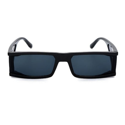 New Fashion Rectangle Small Sunglasses For Women Luxury Style Mirror Black Clear Lens Retro Colourful Lens Frames Elegant Summer Design