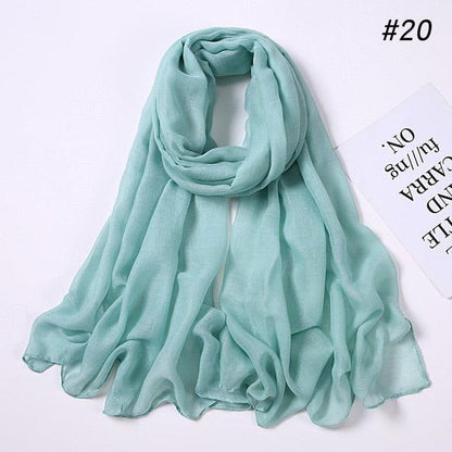 New Fashion Soft Cotton Elegant Viscose Scarf Ladies Scarf Shawls Lightweight Elegant Wraps  Muslim Hijab scarf scarves For Women