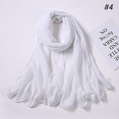 New Fashion Soft Cotton Elegant Viscose Scarf Ladies Scarf Shawls Lightweight Elegant Wraps  Muslim Hijab scarf scarves For Women