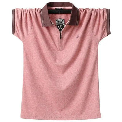 New Fashion Vintage Polo Men Soft Cotton Breathable Men Polo Shirt Men Polo Double Side Slim Fit  Short Sleeve Polo T-Shirt Casual Slim Fit Men Pure Breathable Tee Tops Comfortable Shirt