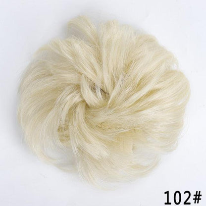 New Girl's Synthetic Chignon Red Pink Purple Blue Green Curly Messy Bun Kids Donut Roller Hair Bun Heat Resistant Fake Hair Wigs For Black Women Cosplay Wigs For Women