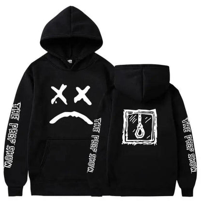 New Happy Cool Smiling Face Print Winter Fashion Couple Pullover Streetwear Sweatshirts Cute Aesthetic Print Classic Hoodies For Men Women Unisex Durable Comfortable Hoodies