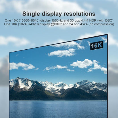 New HDR Resolution DisplayPort 2.0 Cable 16K 10K 80Gbps16K DisplayPort 2.0 Cable 10ft Supports 16K@60Hz 0K@60Hz  8K@60Hz 4K@165Hz 4K@144Hz 80Gbps Dynamic HDR  Adapter For Video PC Laptop TV Monitor
