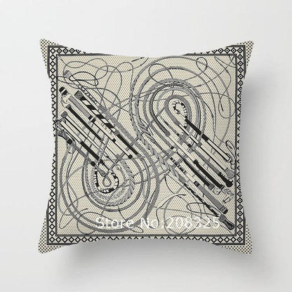 New Horse Cushion Cover Short Plus Luxury Horse Cotton Linen Decorative Pillowcase Cushion Decorative Pillows  Covers for Home Sofa Couch Car Bedrooms 45x45cm