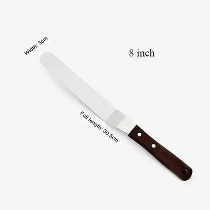 New Incredible 4/6/8/10 Inch Stainless Steel Cake Spatula Butter Cream Icing Frosting Knife Smoother Kitchen Pastry Cake Decoration Tools