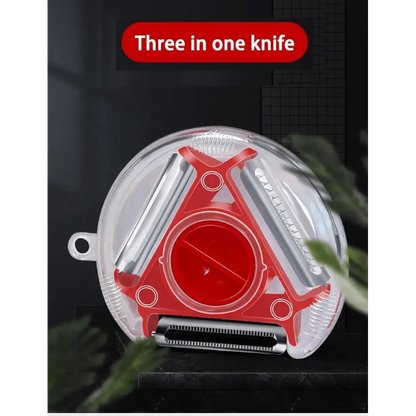 New Incredible Magic Trio Peeler Set Slicer Stainless Steel Peeler Shredder Cutter Multi Peel Blade Kitchen Tool