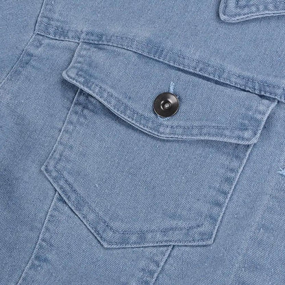 New Incredible Spring Women Sexy Ripped Denim Jackets Vintage Casual Short Jean Jacket Puff Sleeve Winter Female Coat Streetwear